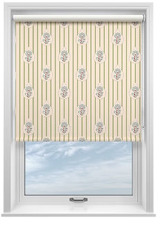 Petal & Block Bolli Stripe, Neem - Twist & Fit Roller Blind